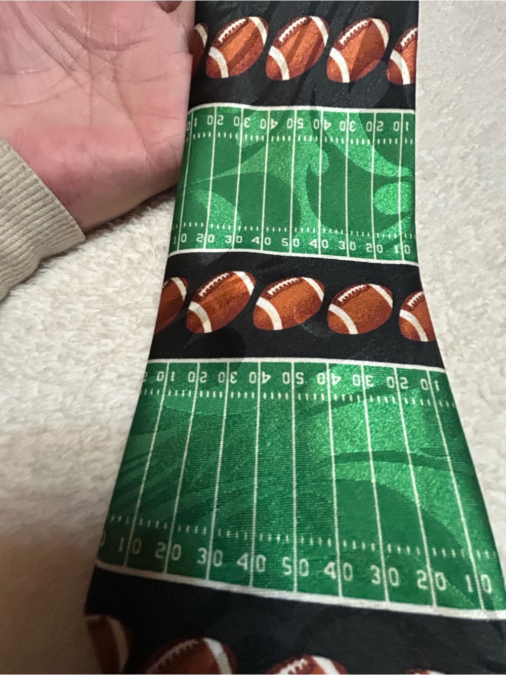 ๐3 for $30 - Football Field Pattern Necktie